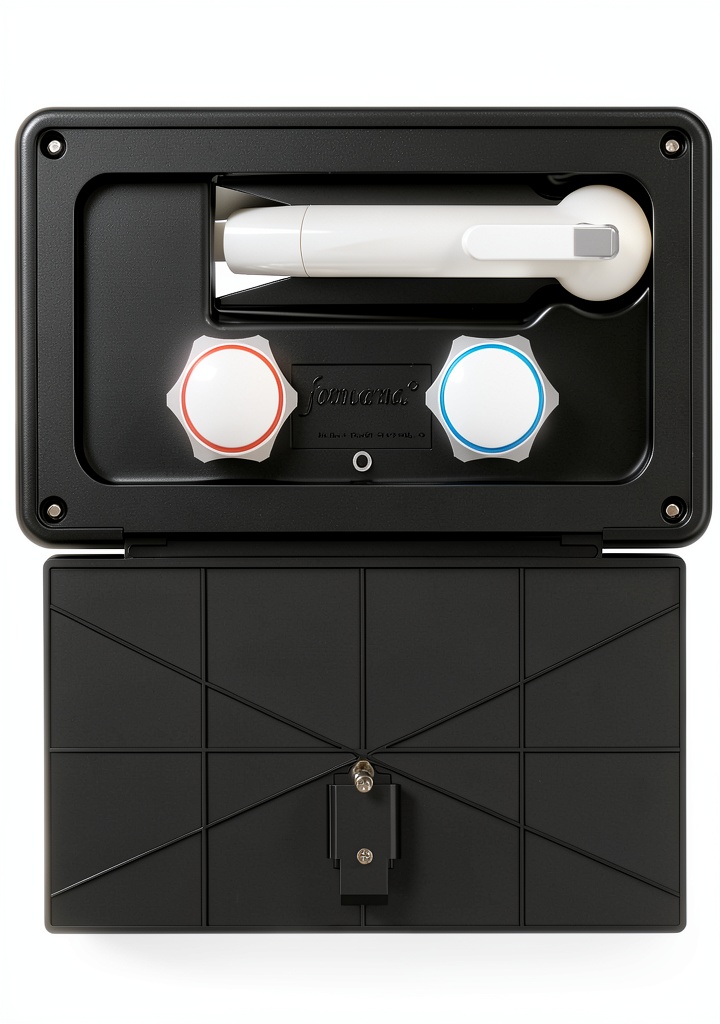 Fontana Exterior Shower installed on an RV side panel