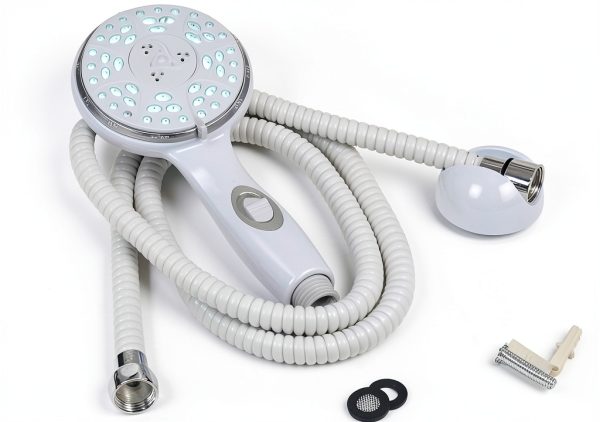 Camco Shower Kit RV Shower White Plastic-1
