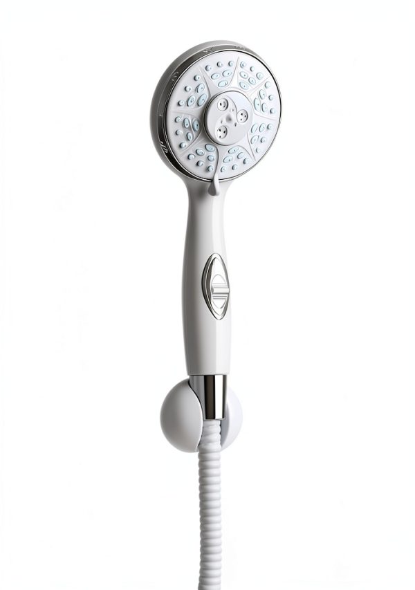 Camco RV Shower Head Brushed Finish-2