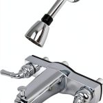HowPlum Chrome Finish 2-Handle Wall Mount Faucet Diverter-0