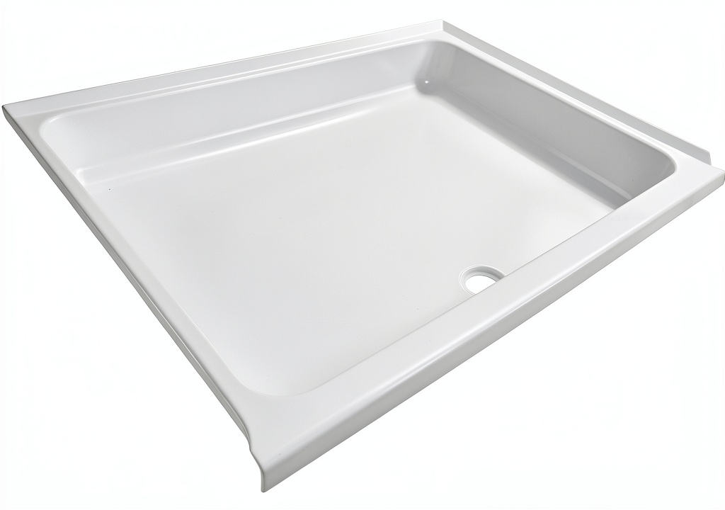 Tough Grade RV Shower Pan installed in a compact RV bathroom