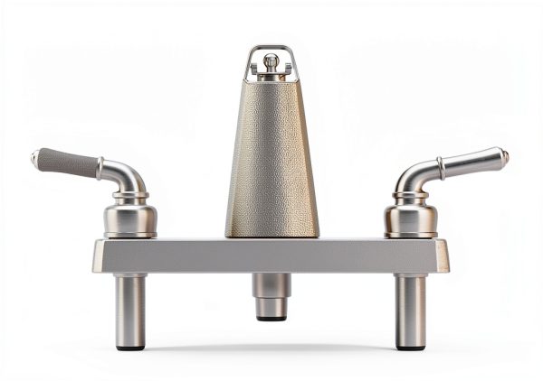 HowPlum Chrome Finish 2-Handle Wall Mount Faucet Diverter-3