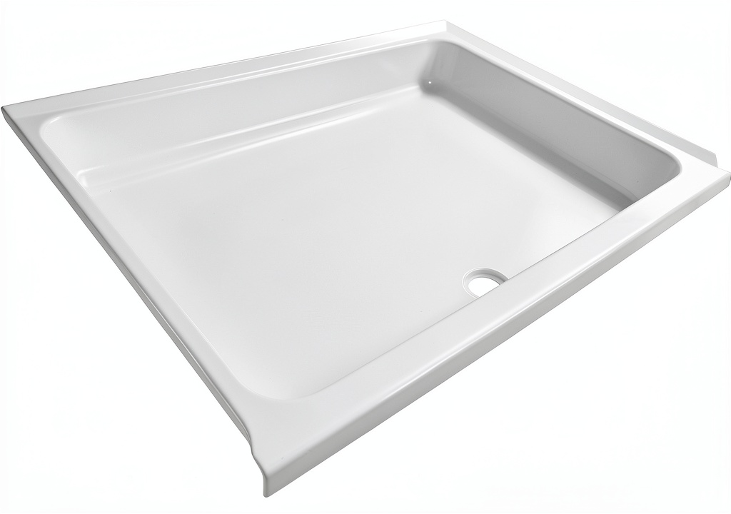 RecPro shower pan installed in an RV bathroom