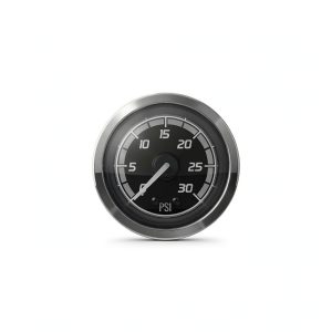 Mercury Water Pressure Gauge OEM Marine Black Face with Chrome Bezel-0