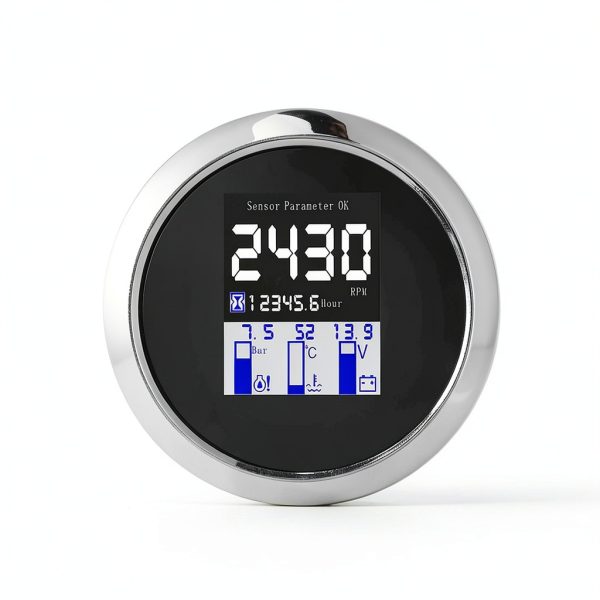 Srliya Engine Gauge Speed Oil Pressure Water Temp Battery Voltage-2