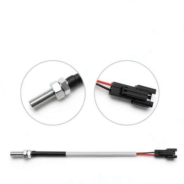 Engine Temperature Gauge NORXI 10mm Red LED Tri-Color Display-5