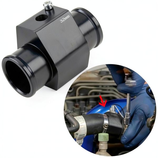 Car Water Temp Joint Pipe Keenso Aluminum Alloy Clamps 28-40mm-7