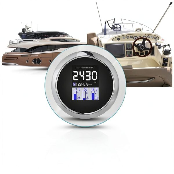 Srliya Engine Gauge Speed Oil Pressure Water Temp Battery Voltage-7