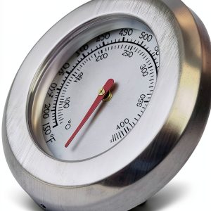 Dyna Glo Grill Thermometer Silver Stainless Steel 550F Analog Gauge-0