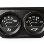 AUTO Meter 2345 Autogage Black Console Oil Water Gauge 2.3125 in.-0